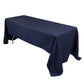 60"x126" Navy Blue Premium Polyester Rectangular Tablecloth - 220GSM