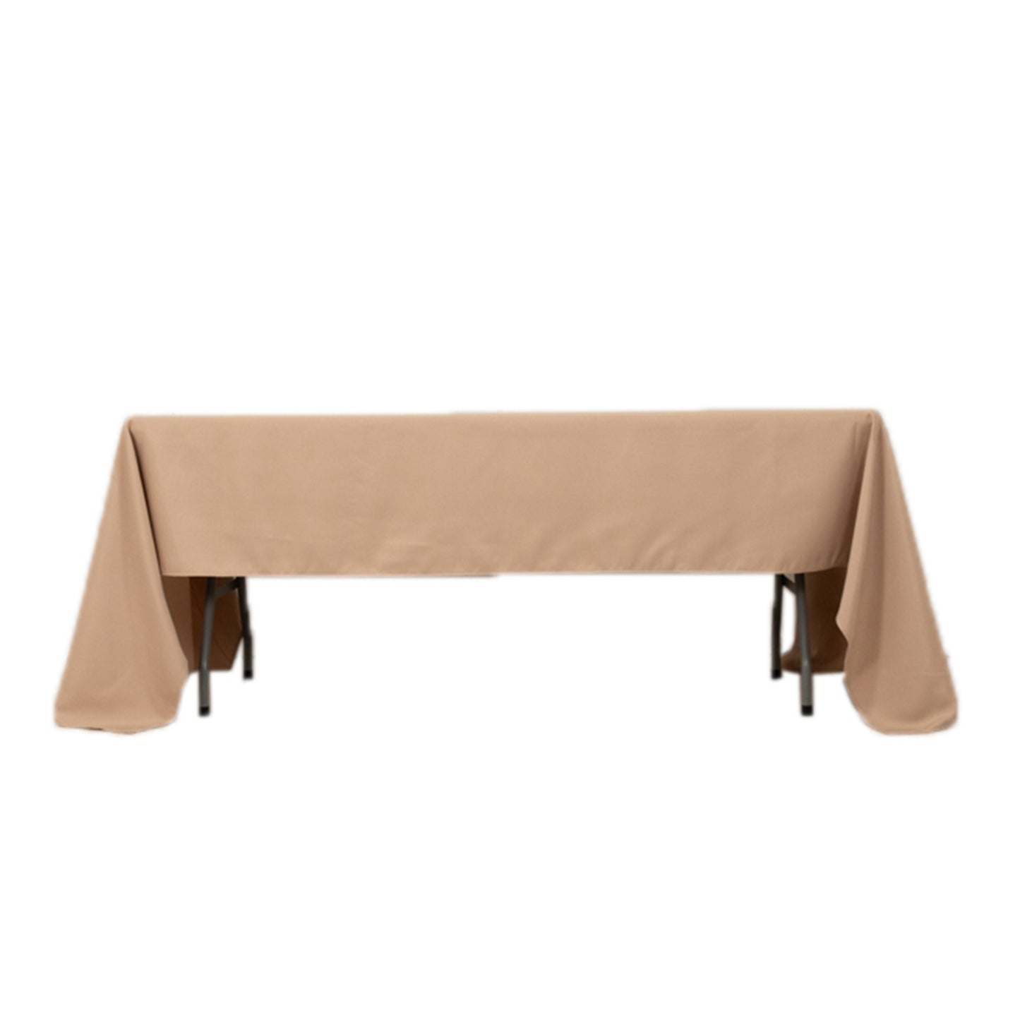 60"x126" Nude Premium Polyester Rectangular Tablecloth - 220GSM