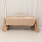 60"x126" Nude Premium Polyester Rectangular Tablecloth - 220GSM