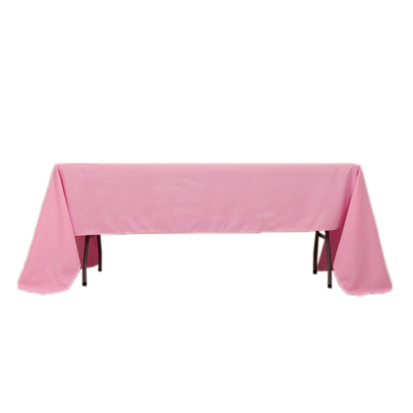 60"x126" Pink Premium Polyester Rectangular Tablecloth - 220GSM