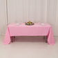 60"x126" Pink Premium Polyester Rectangular Tablecloth - 220GSM