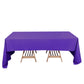 60"x126" Purple Premium Polyester Rectangular Tablecloth - 220GSM