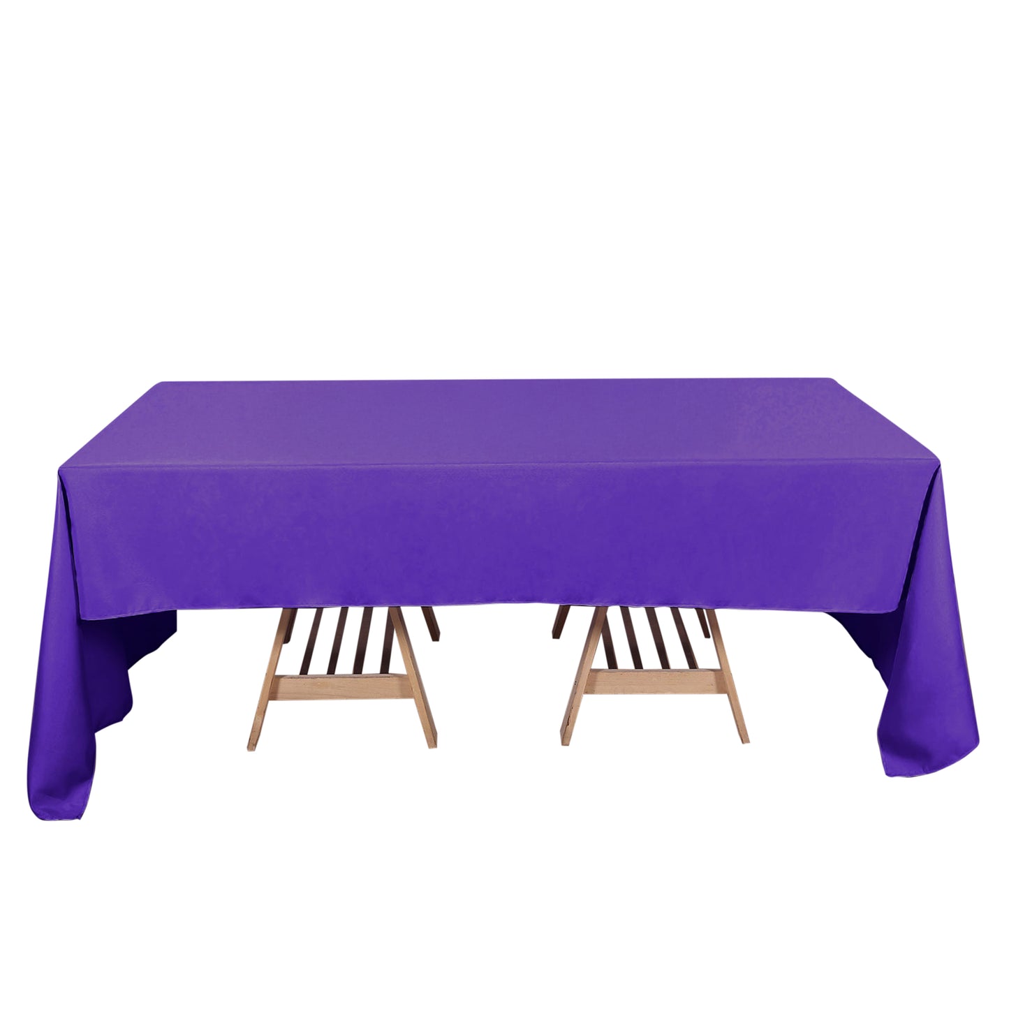 60"x126" Purple Premium Polyester Rectangular Tablecloth - 220GSM