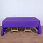 60"x126" Purple Premium Polyester Rectangular Tablecloth - 220GSM