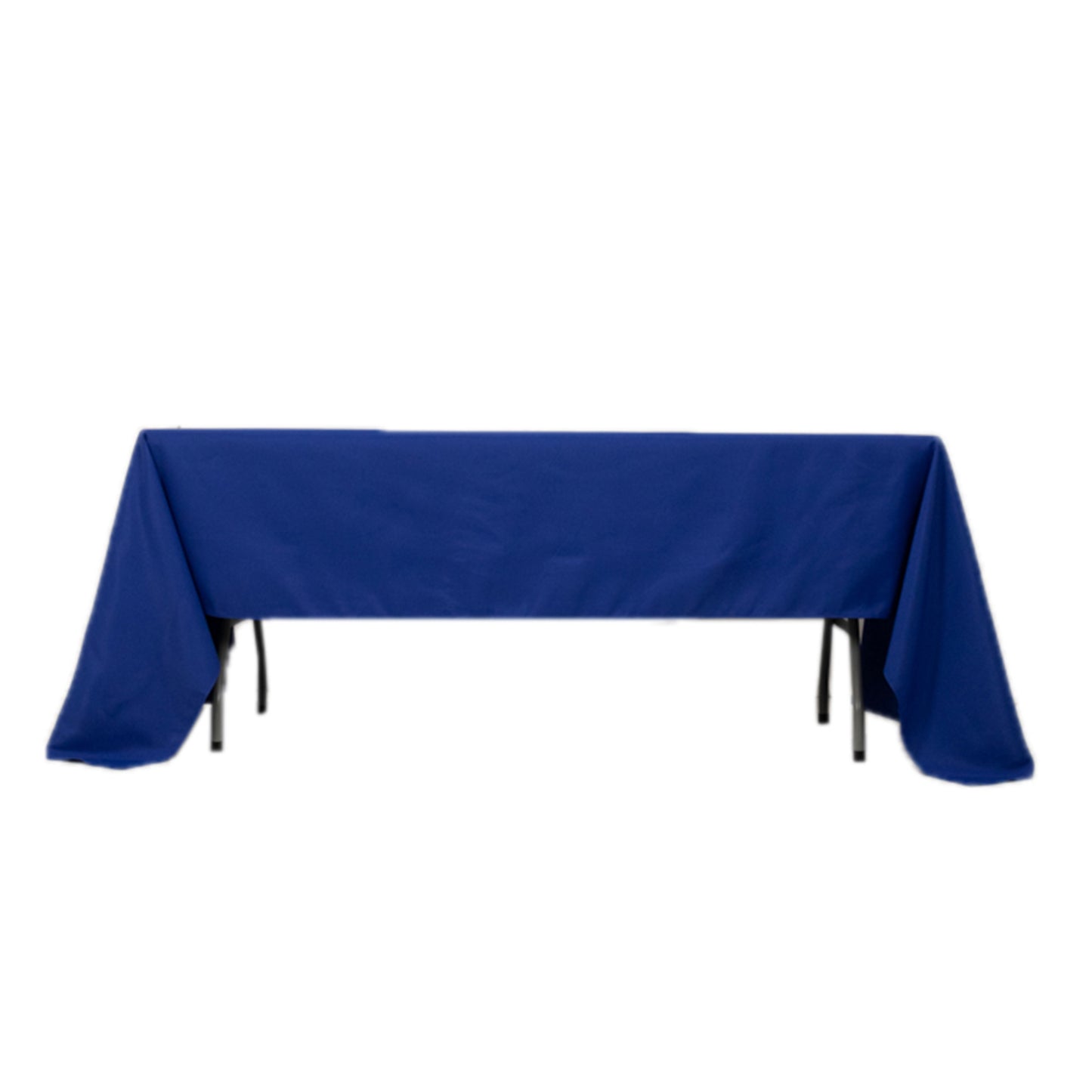 60"x126" Royal Blue Premium Polyester Rectangular Tablecloth - 220GSM