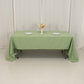 60"x126" Sage Green Premium Polyester Rectangular Tablecloth - 220GSM
