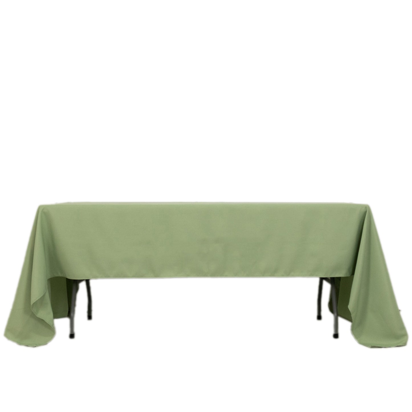 60"x126" Sage Green Premium Polyester Rectangular Tablecloth - 220GSM