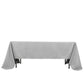 60"x126" Silver Premium Polyester Rectangular Tablecloth - 220GSM