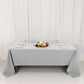 60"x126" Silver Premium Polyester Rectangular Tablecloth - 220GSM