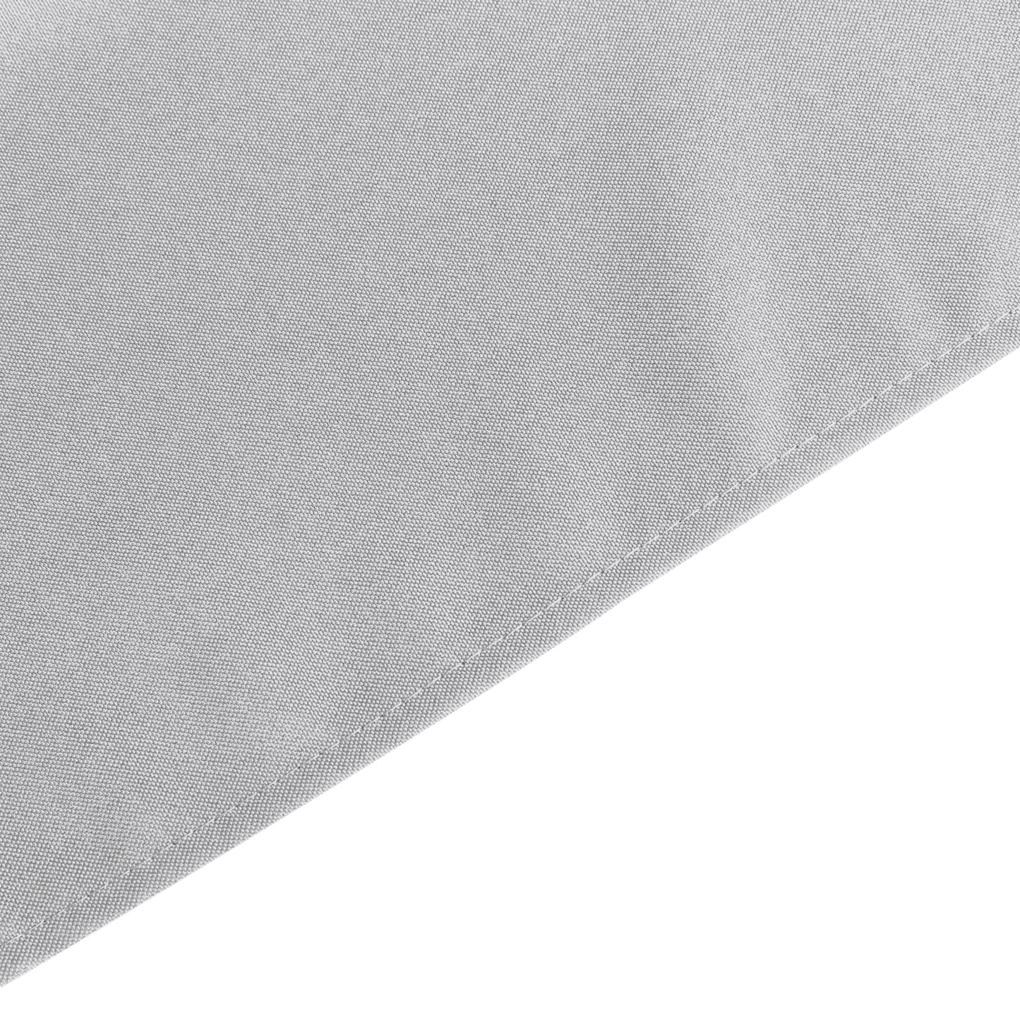 60"x126" Silver Premium Polyester Rectangular Tablecloth - 220GSM