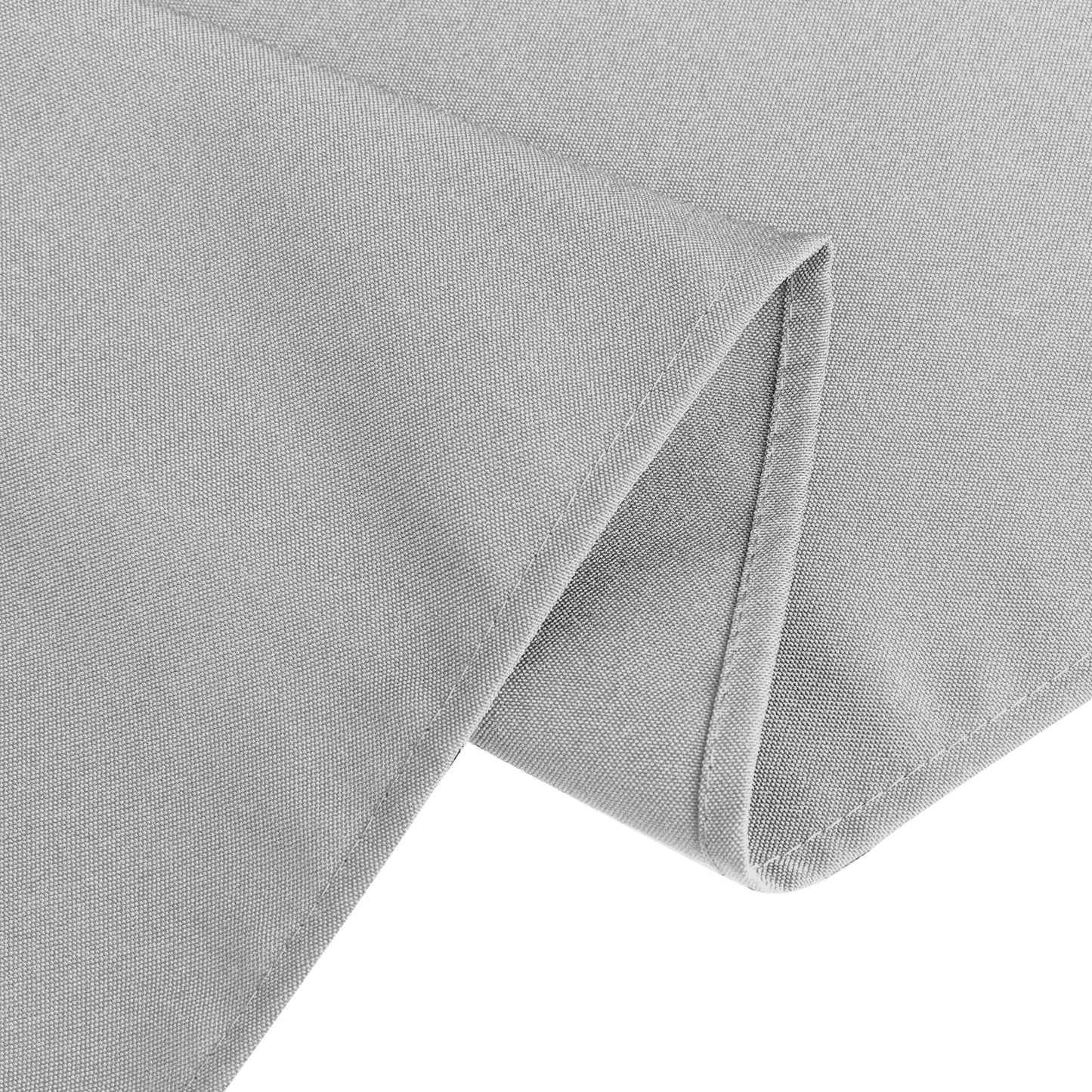 60"x126" Silver Premium Polyester Rectangular Tablecloth - 220GSM