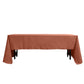 Polyester Tablecloth Rectangular 60 Inches x 126 Inches Terracotta No Seams