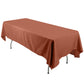 60 Inches x 126 Inches Terracotta Tablecloth Polyester No Seams