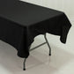 Polyester Tablecloth 60"×84" Black – Rectangle, Washable & Wrinkle-Resistant, Perfect for Parties