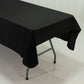 Polyester Tablecloth 60"×84" Black – Rectangle, Washable & Wrinkle-Resistant, Perfect for Parties