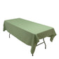 Polyester Tablecloth 60"×84" Dusty Sage Green – Rectangle, Washable & Wrinkle-Resistant, Perfect for Parties