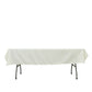 Polyester Tablecloth 60"×84" Ivory – Rectangle, Washable & Wrinkle-Resistant, Perfect for Parties