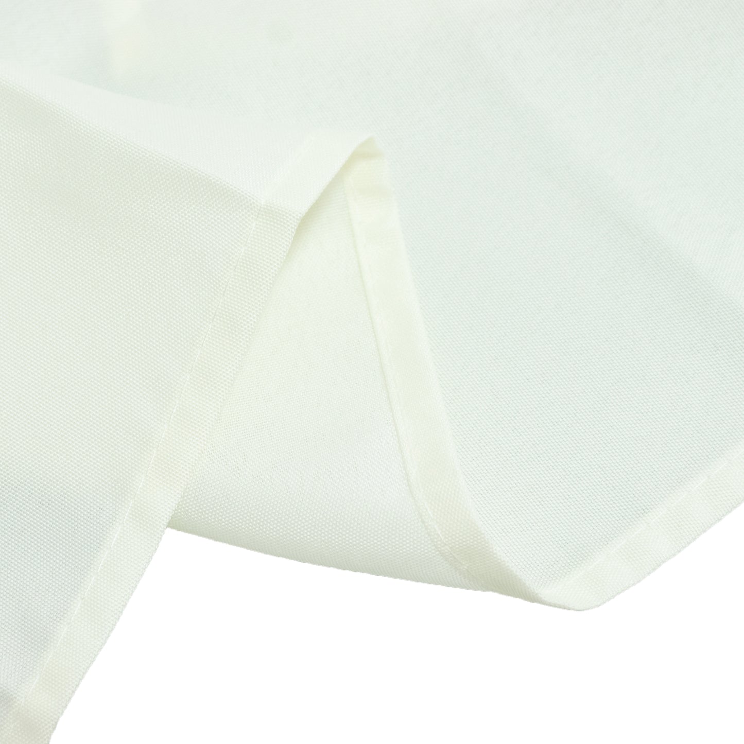 Polyester Tablecloth 60"×84" Ivory – Rectangle, Washable & Wrinkle-Resistant, Perfect for Parties