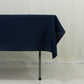 Polyester Tablecloth 60"×84" Navy Blue – Rectangle, Washable & Wrinkle-Resistant, Perfect for Parties