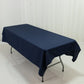 Polyester Tablecloth 60"×84" Navy Blue – Rectangle, Washable & Wrinkle-Resistant, Perfect for Parties
