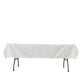 Polyester Tablecloth 60"×84" White – Rectangle, Washable & Wrinkle-Resistant, Perfect for Parties