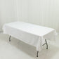 Polyester Tablecloth 60"×84" White – Rectangle, Washable & Wrinkle-Resistant, Perfect for Parties