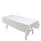 Polyester Tablecloth 60"×84" White – Rectangle, Washable & Wrinkle-Resistant, Perfect for Parties