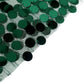 120" Hunter Emerald Green Seamless Big Payette Sequin Round Tablecloth Collection