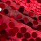 120" red seamless big payette sequin round tablecloth.