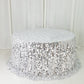 Sequin 132" Round Tablecloth Silver - Big Payette Table Cover