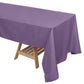 Reusable Linen Tablecloth in Violet Amethyst 72 Inch x 120 Inch
