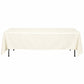 Ivory rectangular tablecloth, 72"x120", 220GSM polyester.