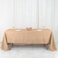 Polyester Table Covering 72X120 Inches Size Nude