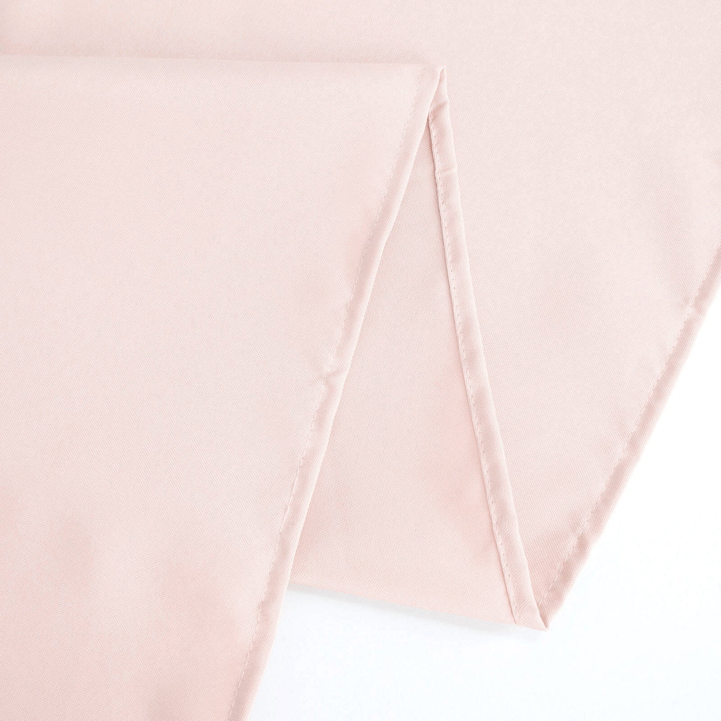 90"x132" Blush Seamless Premium Polyester Rectangular Tablecloth - 220GSM