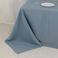 90"x132" Dusty Blue Seamless Premium Polyester Rectangular Tablecloth - 220GSM for 6 Foot Table With Floor-Length Drop