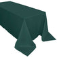 90 Inch x 132 Inch Hunter Green Tablecloth Polyester