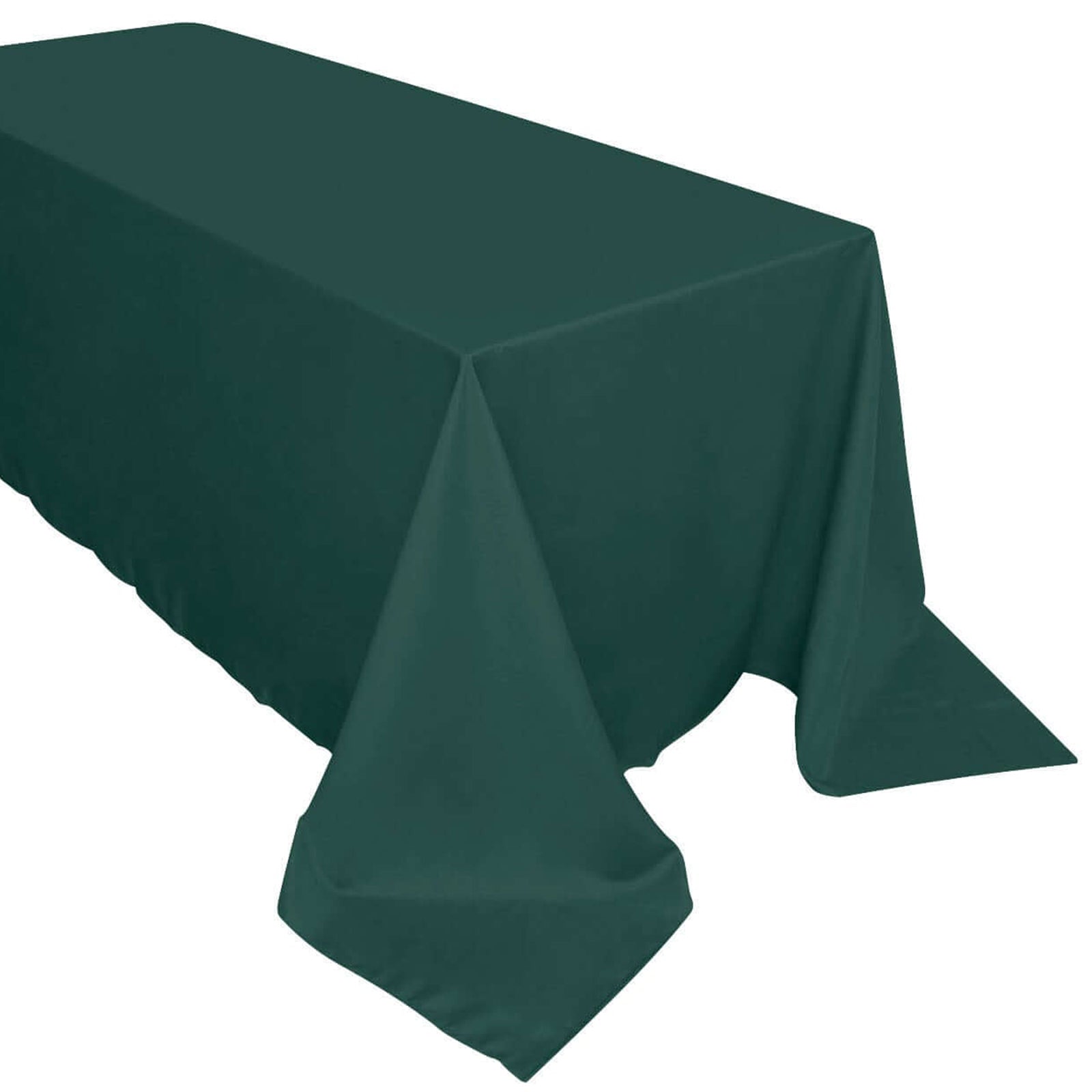 90 Inch x 132 Inch Hunter Green Tablecloth Polyester