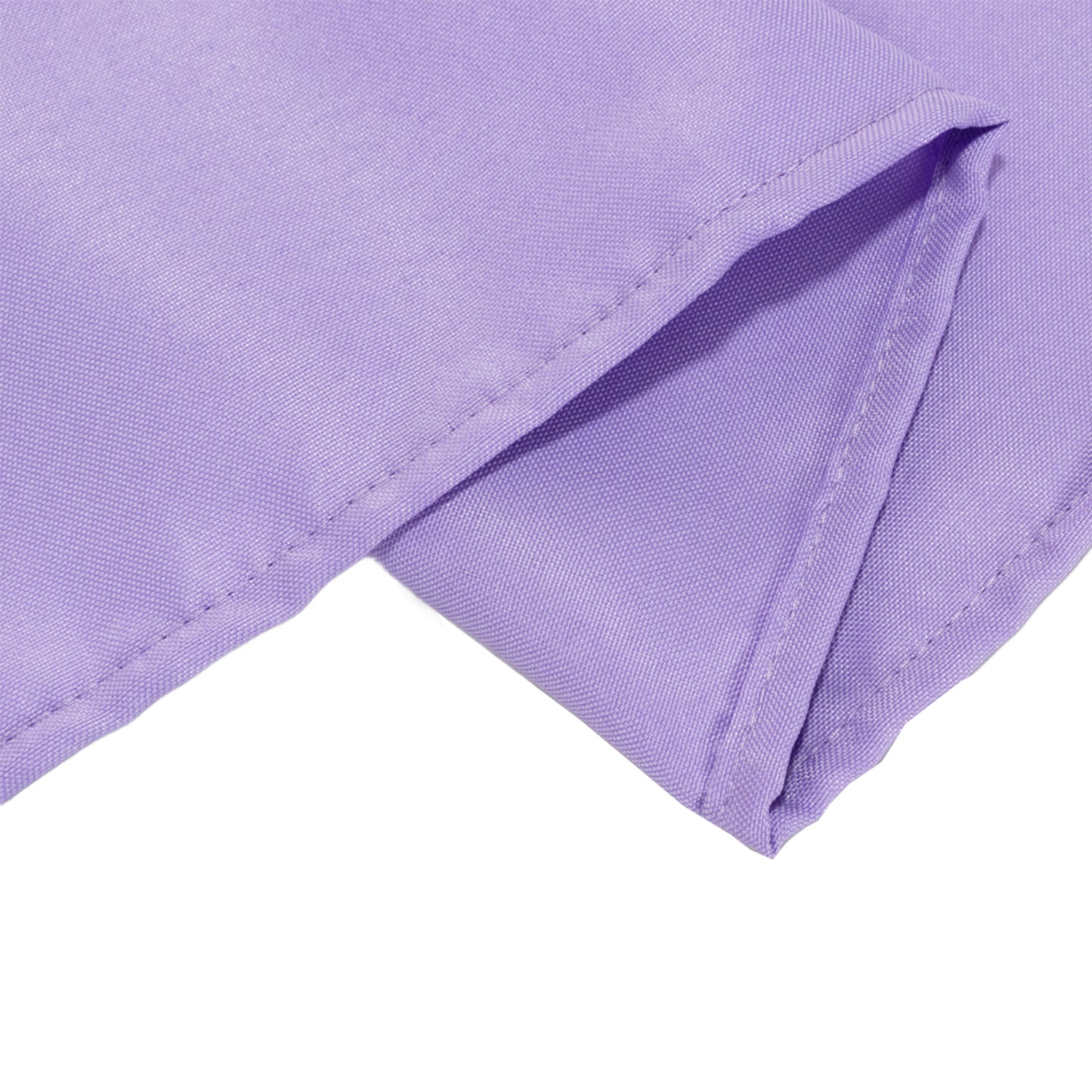 90"x132" Lavender Lilac Seamless Premium Polyester Rectangular Tablecloth - 220GSM for 6 Foot Table With Floor-Length Drop