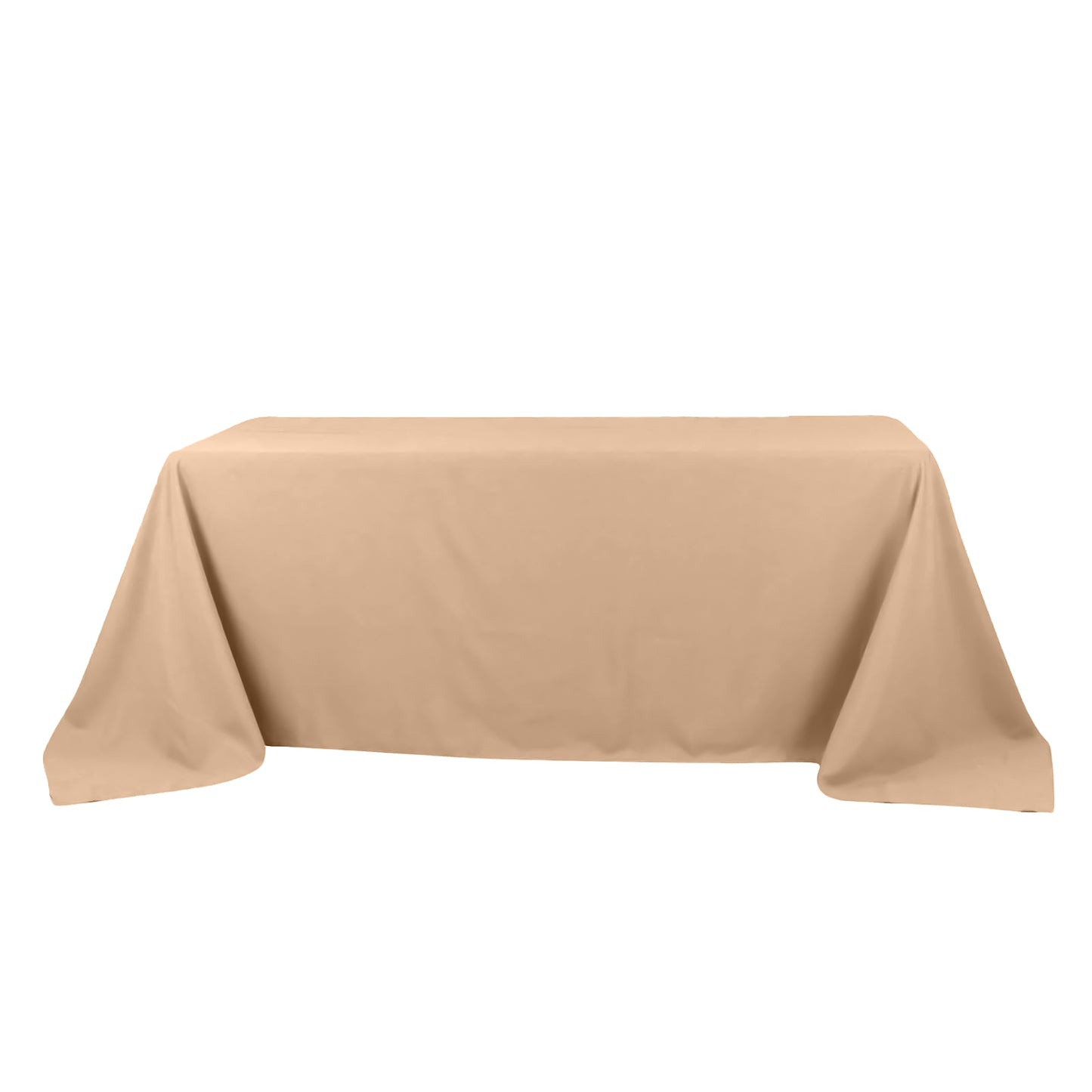 90"x132" Nude Seamless Polyester Rectangular Tablecloth