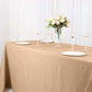 Nude Polyester Tablecloth 90x132 Inch Rectangular