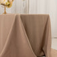 90"x132" Nude Seamless Premium Polyester Rectangular Tablecloth - 220GSM for 6 Foot Table With Floor-Length Drop