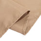 90"x132" Nude Seamless Premium Polyester Rectangular Tablecloth - 220GSM for 6 Foot Table With Floor-Length Drop