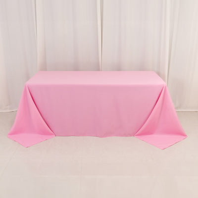 Seamless Pink Premium Polyester Rectangular Tablecloth
