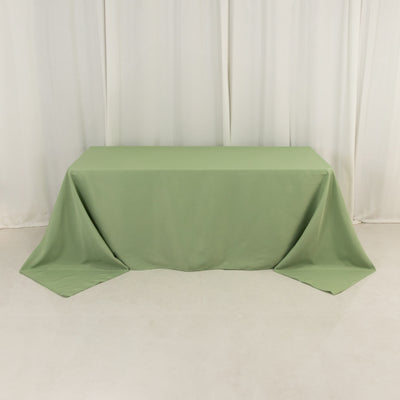 Seamless Sage Green Premium Polyester Rectangular Tablecloth
