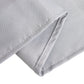 90"x132" Silver Seamless Premium Polyester Rectangular Tablecloth - 220GSM for 6 Foot Table With Floor-Length Drop