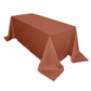 Polyester Rectangular Tablecloth In Terracotta 90x132 Inch