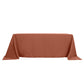 Rectangular Tablecloth 90x132 Inch Terracotta Polyester