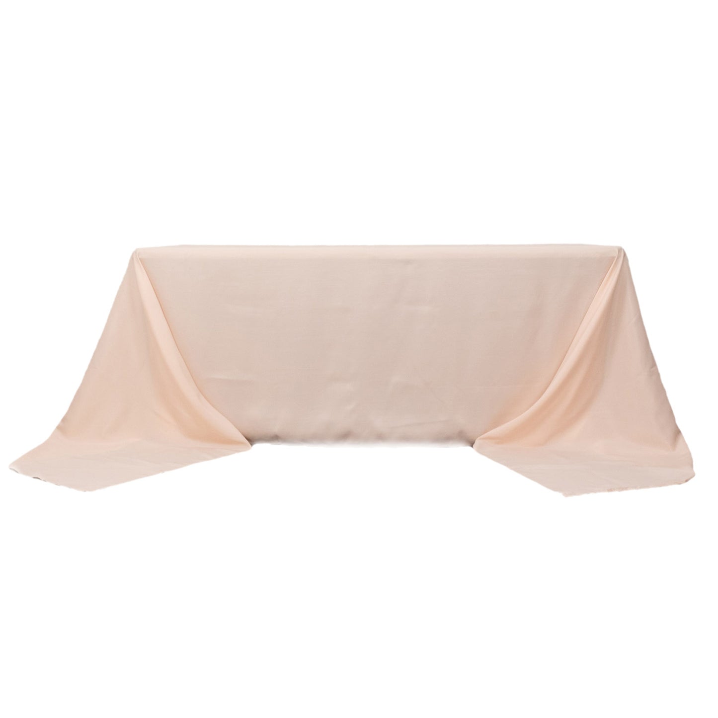 90"x156" Blush Seamless Premium Polyester Rectangular Tablecloth - 220GSM