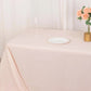 90"x156" Blush Seamless Premium Polyester Rectangular Tablecloth - 220GSM