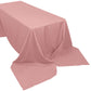 90"x156" Dusty Rose Polyester Rectangular Tablecloth